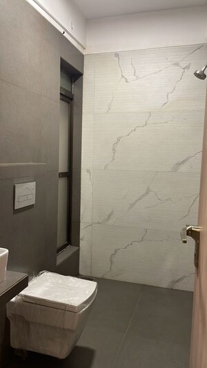 Attached Bathroom in 2 BHK Apartment at Tharwani Majestic Towers, Kalyan West – for Sale
