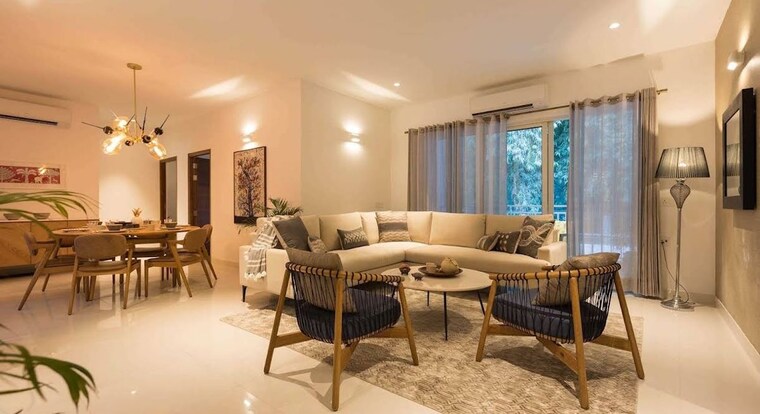 Living Room, godrej-habitat 3 Bedroom 2078 Sq.Ft. Apartment In Sector 3 Gurgaon 10483216