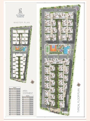 Master Plan in 3 BHK Apartment at Amrutha Platinum Tower, Whitefield – for Sale