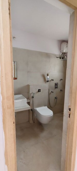 Bathroom in 2.5 BHK Apartment at Puranik Rumah Bali, Ghodbunder Road – for Rent