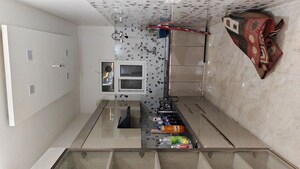 Kitchen in 3 BHK Builder Floor at Mahindra Enclave – for Sale