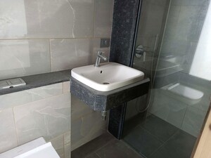 Bathroom in 4 BHK Apartment at Sandesh Nagar – for Rent