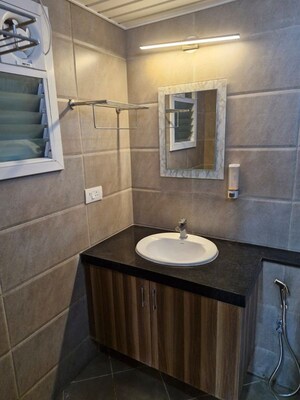 Bathroom in 3 BHK Apartment at Puravankara Purva Westend, Kudlu Gate – for Rent