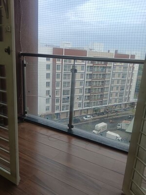 Balcony in 2.5 BHK Apartment at Tirupati Regalia Phase 2, Vishrantwadi – for Rent