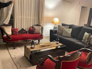 Living Room in 3 BHK Apartment at Mantri Webcity, Hennur – for Rent