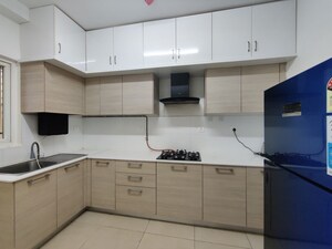 Kitchen in  Apartment at Bhartiya Nikoo Homes Phase 2, Thanisandra Main Road – for Rent