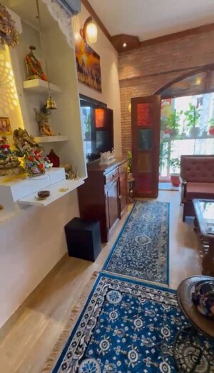 Living Room in 1 BHK Apartment at Puranik Aarambh, Ghodbunder Road – for Rent