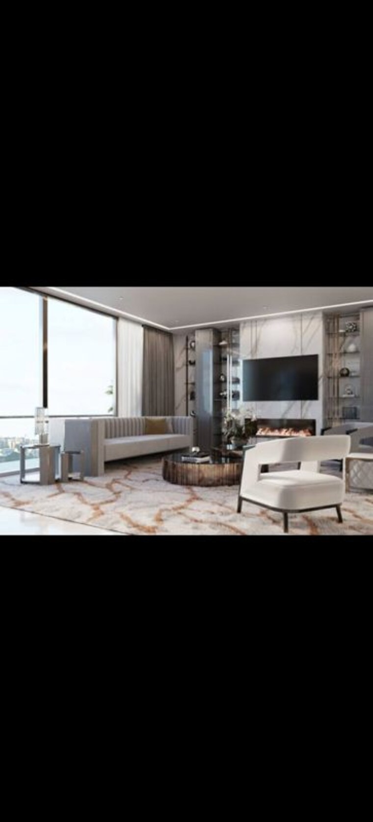 Living Room, notan-tides 5 Bedroom 3539 Sq.Ft. Apartment In Juhu Mumbai 10484663