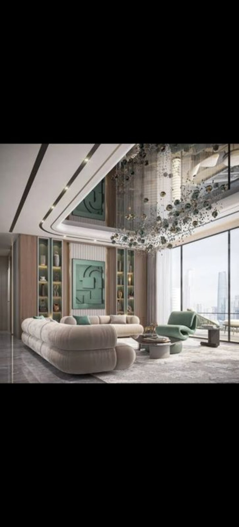 Living Room, notan-tides 5 Bedroom 7116 Sq.Ft. Apartment In Juhu Mumbai 10484692