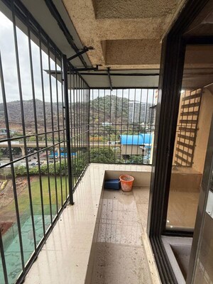 Balcony in 3 BHK Apartment at Sai Moreshwar CHS, Kharghar Sector 12 – for Rent
