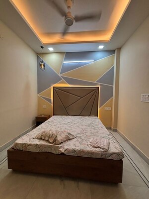 Bedroom in 1 BHK Builder Floor at Sushant Lok I – for Rent