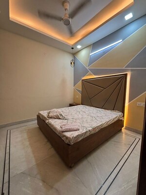 Bedroom in 1 BHK Builder Floor at Sushant Lok I – for Rent