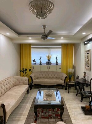 Living Room in 3 BHK Apartment at Jalvayu Towers, Sector 56 – for Rent
