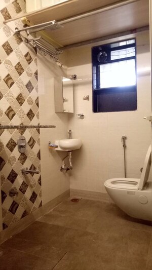Bathroom in 3 BHK Apartment at The Hard Rock, Kharghar – for Rent