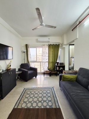 Living Room in 2.5 BHK Apartment at Kanakia Samarpan, Borivali East – for Rent
