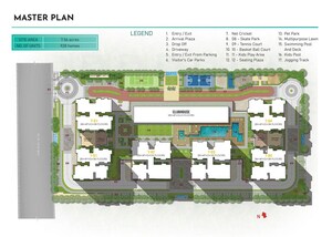 Master Plan in 3.5 BHK Apartment at Prestige Clairemont, Kokapet – for Sale