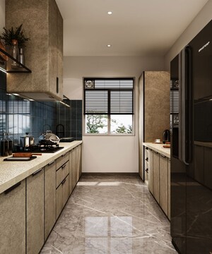 Kitchen in 3 BHK Apartment at Tharwani Majestic Towers, Kalyan West – for Sale