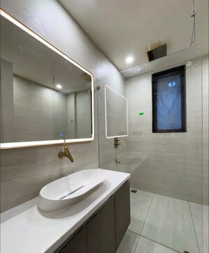 Bathroom in 3 BHK Builder Floor at New Industrial Township 3 – for Rent