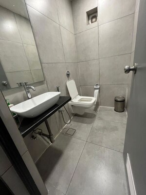 Bathroom in  Office Space at Wadhwa The Capital, Bandra East – for Rent