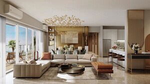 Living Room in 3 BHK Apartment at High Grounds – for Sale