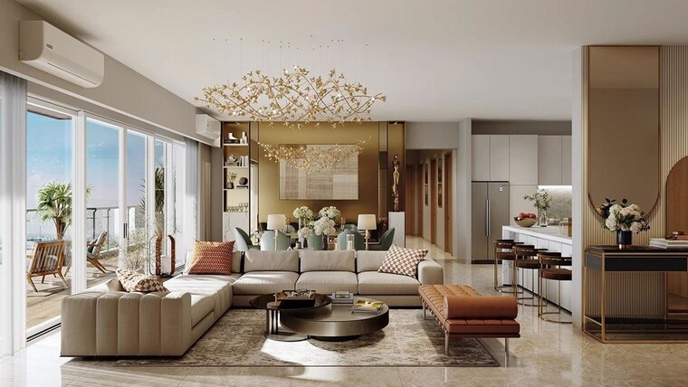 Living Room, high grounds 3 Bedroom 1722 Sq.Ft. Apartment In High Grounds Bangalore 10485283