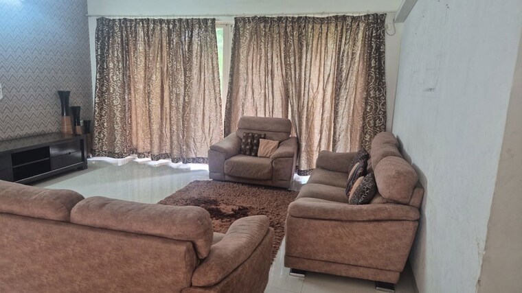 Living Room, clover-belvedere 3 Bedroom 2500 Sq.Ft. Apartment In Sopan Baug Pune 10485354