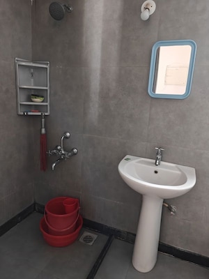 Bathroom in 2 BHK Apartment at Alcon Renaissant, Kharadi – for Rent