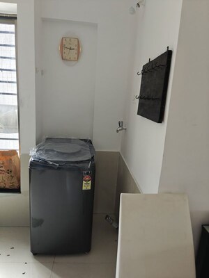 Bathroom in 2 BHK Apartment at Alcon Renaissant, Kharadi – for Rent