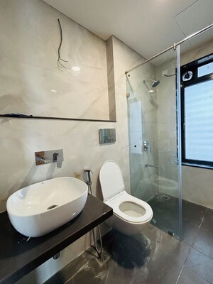 Bathroom in 2 BHK Apartment at LnT Elixir Reserve, Powai – for Rent