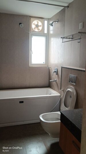 Bathroom in 3 BHK Apartment at Wave Amore, Sector 32 – for Rent