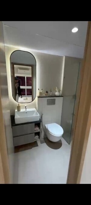 Bathroom in 3 BHK Apartment at Sandesh Nagar – for Sale