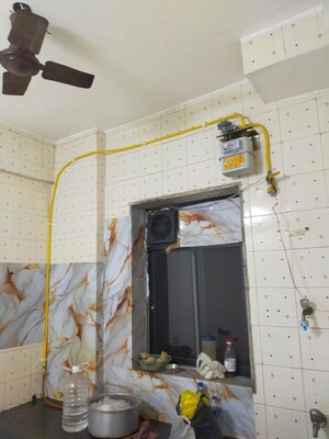 Kitchen in 1 BHK Apartment at Amrutdhara CHS, Kharghar – for Rent