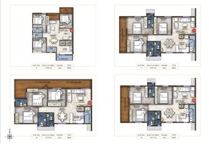 Floor Plan in 3 BHK Apartment at EAPL Sri Tirumala Fortune, Tukkuguda – for Sale