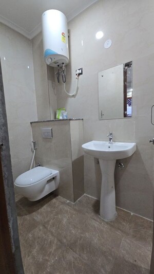 Bathroom in 1 RK Builder Floor at Freedom Fighters Enclave – for Rent