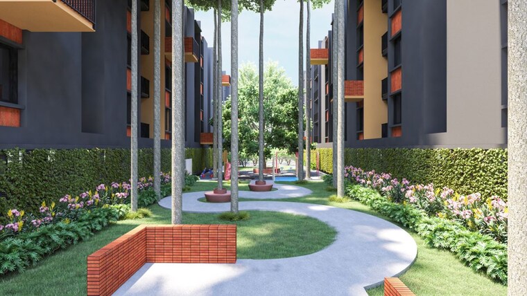 Garden, sekhar-oakwoods 3 Bedroom 1353 Sq.Ft. Apartment In Belathur Bangalore 10485698