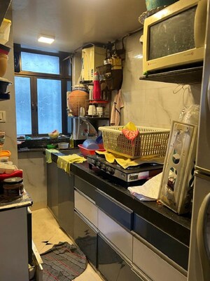 Kitchen in 1 BHK Apartment at Khar West – for Rent