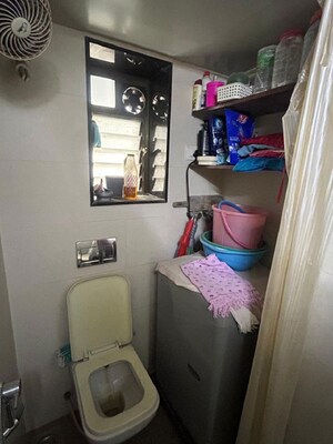 Washroom in 1 BHK Apartment at Khar West – for Rent
