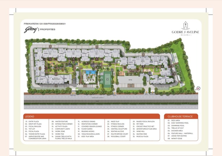 Master Plan, godrej-aveline 3 Bedroom 1600 Sq.Ft. Apartment In Yelahanka Bangalore 10485732