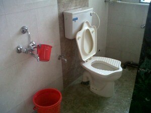 Bathroom in 2.5 BHK Apartment at Integrated Kamal, Mulund West – for Rent