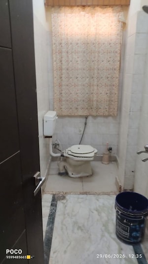 Bathroom in 3 BHK Builder Floor at Mehrauli – for Rent
