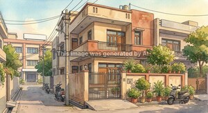  Independent House – Exterior View View at Dharoti Khurd - for Sale