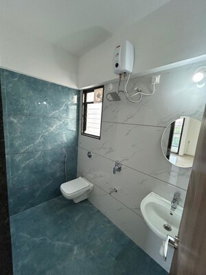 Bathroom in 2 BHK Apartment at Allied Heights, Salunkhe Vihar Society – for Rent