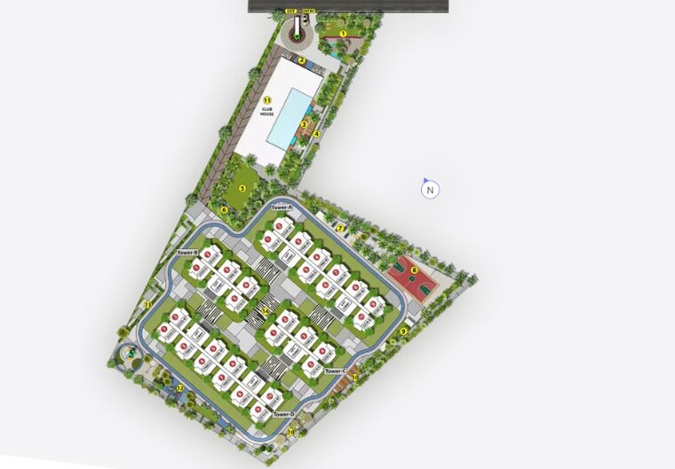 Master Plan, asbl-spectra 3 Bedroom 1980 Sq.Ft. Apartment In Financial District Hyderabad 10486115