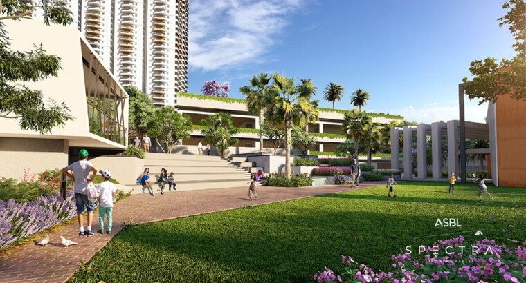 Garden, asbl-spectra 3 Bedroom 1980 Sq.Ft. Apartment In Financial District Hyderabad 10486115
