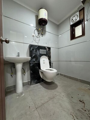 Bathroom in 2 BHK Builder Floor at Chattarpur – for Rent