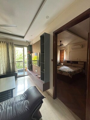 Living Room in 3 BHK Builder Floor at Sector 10a – for Rent