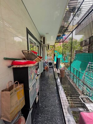 Balcony in 3 BHK Builder Floor at Sector 10a – for Rent
