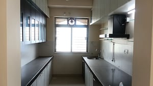 Kitchen in 3 BHK Apartment at Sheth Golden Willows, Mulund West – for Rent