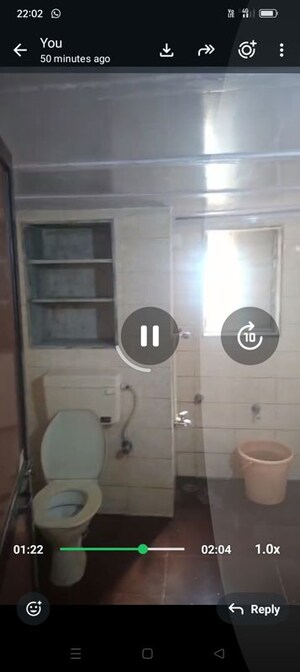 Bathroom in 1 BHK Apartment at Sandesh Nagar – for Rent