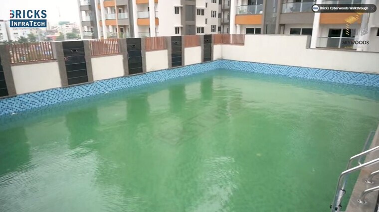 Swimming Pool, bricks-skywoods 3 Bedroom 1980 Sq.Ft. Apartment In Tellapur Hyderabad 10486182